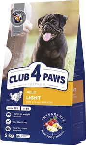����� ������ CLUB4PAWS LIGHT SMALL BREEDS ��������� (5KG)