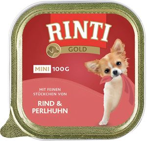 ���� ����� ������ RINTI GOLD MINI BEEF & GUINEA FOWL �� �������� (100G)