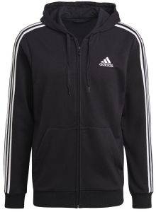  ADIDAS PERFORMANCE ESSENTIALS FRENCH TERRY 3-STRIPES FULL-ZIP HOODIE  (S)