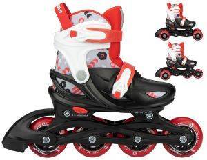    NIJDAM INLINE SKATE 3-IN-1 STREET SHIFT / (25-28)