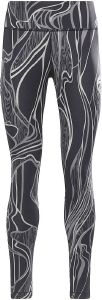  REEBOK LUX PERFORM NATURE GROWN PRINT MID-RISE TIGHTS  (S)