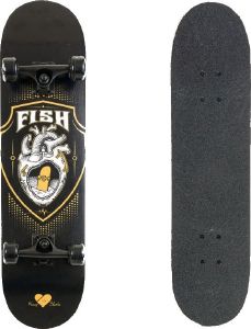 SKATEBOARD FISH BLACK HEART 31