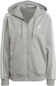 ADIDAS PERFORMANCE ESSENTIALS 3-STRIPES FRENCH TERRY REGULAR FULL-ZIP HOODIE  (L)