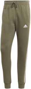  ADIDAS PERFORMANCE ESSENTIALS FLEECE 3-STRIPES TAPERED CUFF PANTS 