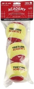  TRETORN ACADEMY STAGE 3 RED 3 PACK TENNIS BALLS