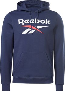  REEBOK ID FLEECE STACKED LOGO PULLOVER HOODIE  