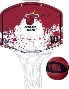  WILSON NBA TEAM MINI HOOP DALLAS MIAMI HEAT 