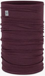  BUFF MERINO LIGHTWEIGHT NECKWARMER SOLID GARNET 