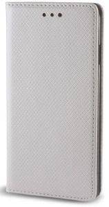 FLIP LEATHER CASE SMART MAGNET FOR HTC DESIRE 530 METALIC WHITE