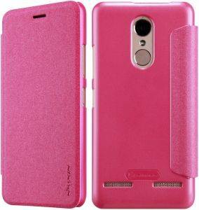 NILLKIN SPARKLE LEATHER FLIP CASE FOR LENOVO K6 POWER PINK