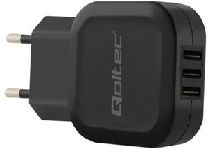 QOLTEC 50191 CHARGER 17W 5V 3.4A 3XUSB