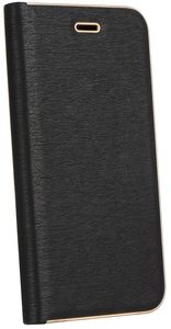 FORCELL LUNA BOOK FLIP CASE GOLD FOR SAMSUNG GALAXY A40 BLACK