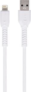 MAXLIFE MXUC-04 CABLE USB - LIGHTNING 1,0 M 3A WHITE