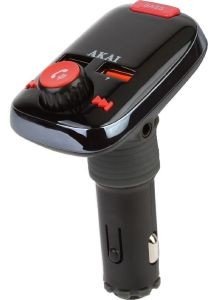 AKAI FMT-74BT FM TRANSMITTER AND BLUETOOTH HANDSFREE CAR KIT