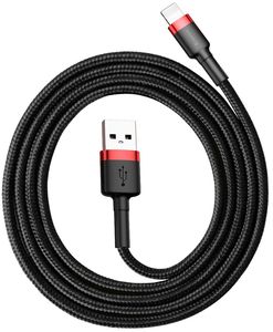 BASEUS CAFULE CABLE USB LIGHTNING 2.4A 1M RED BLACK