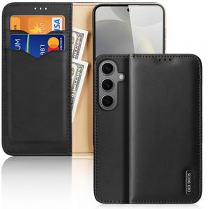  DUX DUCIS HIVO LEATHER WALLET CASE FOR SAMSUNG GALAXY S24 BLACK