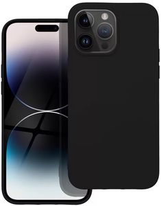 SILICONE CASE FOR IPHONE 15 PRO BLACK