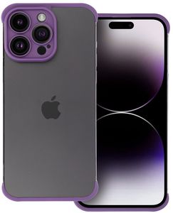 MINI BUMPERS WITH CAMERA ISLAND PROTECTION CASE FOR IPHONE 15 PRO MAX DARK PURPLE