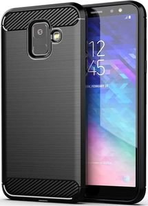 FORCELL CARBON BACK COVER CASE FOR SAMSUNG GALAXY A6 BLACK