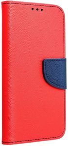 FANCY BOOK FLIP CASE FOR XIAOMI REDMI 9 RED/NAVY