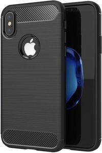 FORCELL CARBON BACK COVER CASE FOR APPLE IPHONE XS MAX (6,5) BLACK