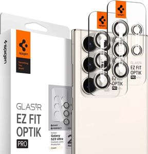 SPIGEN GLASS EZ FIT OPTIK PRO 2 PACK CREAM FOR SAMSUNG GALAXY S23 ULTRA