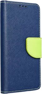 FANCY BOOK CASE FOR  XIAOMI REDMI NOTE 12 4G NAVY / LIME