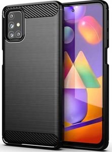 FORCELL CARBON BACK COVER CASE FOR SAMSUNG GALAXY A40 BLACK