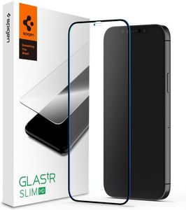 SPIGEN GLASS FC HD 1 PACK BLACK FOR IPHONE 12/IPHONE 12 PRO