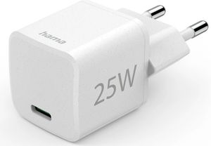 HAMA 187278 ECO CHARGER, USB-C, POWER DELIVERY (PD) / QUALCOMM 3.0, 25W, WHITE