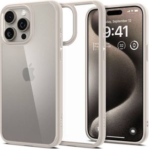 SPIGEN ULTRA HYBRID NATURAL TITANIUM FOR IPHONE 15 PRO MAX