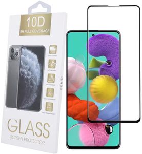 TEMPERED GLASS 10D FOR SAMSUNG GALAXY A51 BLACK FRAME