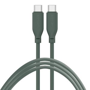 4SMARTS USB TYPE-C TO USB TYPE-C SILICONE CABLE HIGH FLEX 60W 1.5M GREY