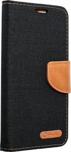 CANVAS BOOK CASE FOR XIAOMI REDMI 12C BLACK