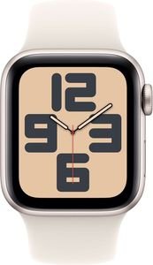 APPLE WATCH SE 2024 ALUMINIUM STARLIGHT 40MM MXEF3 WITH STARLIGHT SPORT BAND S/M