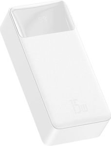 BASEUS BIPOW FAST CHARGE POWER BANK 30000MAH 15W WHITE