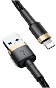 BASEUS CAFULE CABLE USB FOR LIGHTNING 2.4A 1M GOLD BLACK