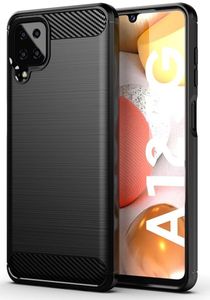 FORCELL CARBON BACK COVER CASE FOR SAMSUNG GALAXY A12 BLACK