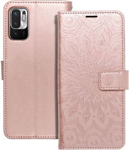 FORCELL MEZZO BOOK FLIP CASE FOR XIAOMI REDMI NOTE 10 5G MANDALA ROSE GOLD