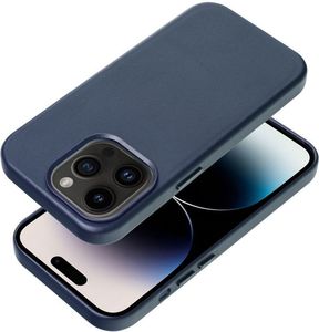 LEATHER MAG COVER CASE FOR IPHONE 16 PRO INDIGO BLUE