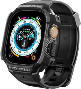 SPIGEN RUGGED ARMOR PRO BLACK FOR APPLE WATCH ULTRA 2/ULTRA 49MM