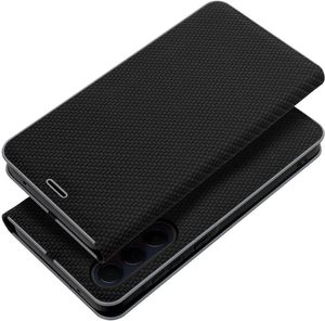 FORCELL LUNA CARBON FLIP CASE FOR SAMSUNG GALAXY A20E BLACK