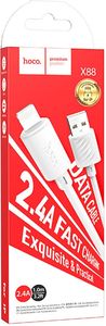 HOCO USB-A TO LIGHTNING CABLE X88 18W 2A 1M WHITE