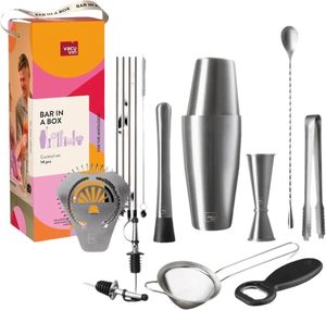   VACU VIN COCKTAIL SET BAR IN A BOX (14 )