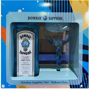 GIN BOMBAY SAPPHIRE 700 ML     BALLOON GLASS