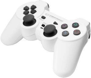 ESPERANZA EGG106W CORSAIR VIBRATION GAMEPAD FOR PC / PS2 / PS3 WHITE/BLACK