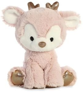  GLITZY TOTS PINK REINDEER 15CM