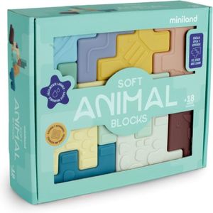     MINILAND  RUBBER ANIMAL BLOCKS